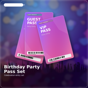 Birthday party pass set product image