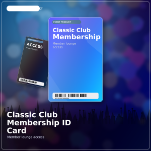 Classic club membership ID card product image