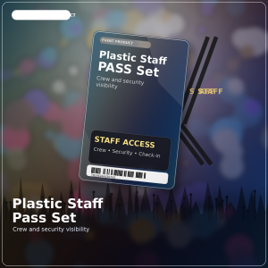 Plastic staff pass set product image